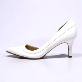 Abella High-Heel Shoes Leather White Colour For Women