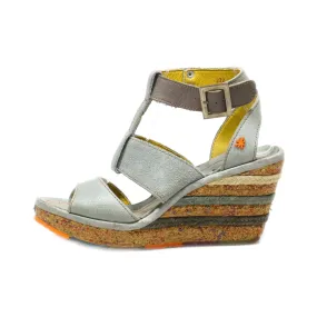 Art Wedge Shoes Suede Grey Colour For Women