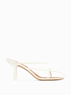 Cream Pherka slip-on sandals