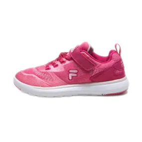 Fila Touch Strap Sport Shoes Leather Pink Colour For Kids