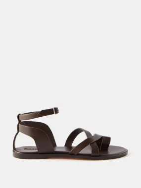 Maretano leather flat sandals