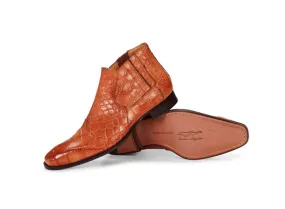 Mauri - 4780 "Alberti" Hand-Painted Cognac Alligator Boot