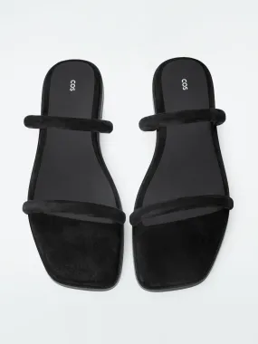 Minimal suede sandals